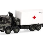Vorbestellung herpa 747288 Iveco Trakker 8x8 mit Ladekran 20 ft. Container "Bundeswehr" 1:87 NEU + OVP