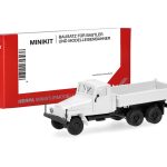 Vorbestellung herpa 014182 MiniKit IFA G5 Dreiseitenkipper-LKW 3achs - weiß 1:87 NEU + OVP