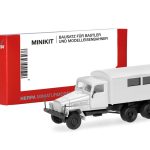 Vorbestellung herpa 014199 MiniKit IFA G5 Koffer-LKW mit Fenstern 3achs - weiß 1:87 NEU + OVP