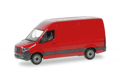 Vorbestellung herpa 093811-002 Mercedes-Benz Sprinter 18 Kasten Hochdach - rot 1:87 NEU + OVP