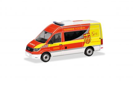 Vorbestellung herpa 098816 MAN TGE Halbbus Hochdach "Feuerwehr Paderborn" 1:87 NEU + OVP