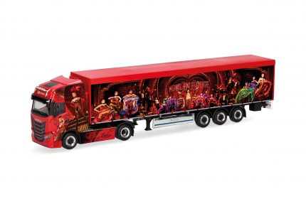 Vorbestellung herpa 320306 Iveco S-Way Schubboden-Sattelzug "Perrotti" (Italien) 1:87 NEU + OVP