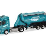 Vorbestellung herpa 320351 Mercedes-Benz Actros 18 Streamspace Eutersilo-Sattelzug "Weber Betonpumpen" (Österreich) 1:87 NEU + OVP