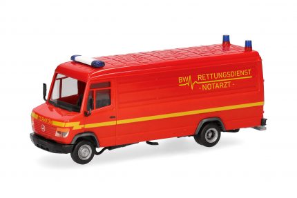 Vorbestellung herpa 700894 Mercedes-Benz Vario Kasten lang "Bundeswehr Rettungsdienst / Notarzt Hamburg" 1:87 NEU + OVP