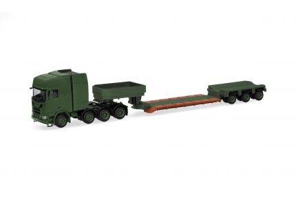 Vorbestellung herpa 747295 Scania CR 20 HD Tieflade-Sattelzug "Danish Army" (DK) 1:87 NEU + OVP
