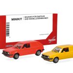 Vorbestellung herpa 014281 MiniKit VW Golf II 2-türig Kasten - leuchtrot und gelb (2 Stück) 1:87 NEU + OVP