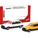 Vorbestellung herpa 014298 MiniKit Opel Corsa A SR - weiß und gelb (2 Stück) 1:87 NEU + OVP