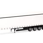 Vorbestellung herpa 077118 Gardinenplanenauflieger 4achs - weiß 1:87 NEU + OVP