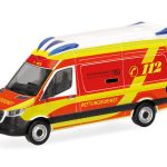 Vorbestellung herpa 099042 Mercedes-Benz Sprinter 18 Delfis RTW "Rettungsdienst Landkreis Elbe-Elster" (Brandenburg /Herzberg) 1:87 NEU + OVP