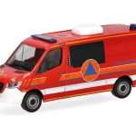 Vorbestellung herpa 099059 Mercedes Benz Sprinter 18 Halbbus Flachdach "Zivilschutz" 1:87 NEU + OVP