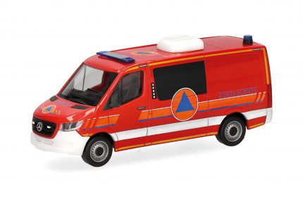 Vorbestellung herpa 099059 Mercedes Benz Sprinter 18 Halbbus Flachdach "Zivilschutz" 1:87 NEU + OVP