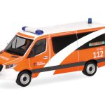 Vorbestellung herpa 099066 Mercedes-Benz Sprinter 18 Bus Flachdach "Berliner Feuerwehr/Notarzt" 1:87 NEU + OVP