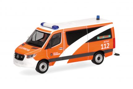 Vorbestellung herpa 099066 Mercedes-Benz Sprinter 18 Bus Flachdach "Berliner Feuerwehr/Notarzt" 1:87 NEU + OVP