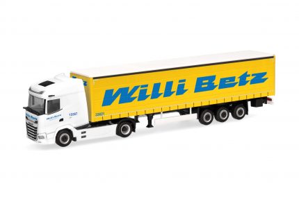 Vorbestellung herpa 320290 DAF XG facelift Gardinenplanen-Sattelzug "Willi Betz" (Baden-Württemberg/Reutlingen) 1:87 NEU + OVP