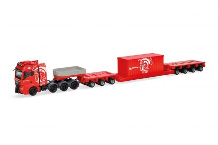 Vorbestellung herpa 320764 MAN TGX GX Tieflade-Sattelzug mit 20 ft. Container "De Romein Group" (Niederlande/Veendam) (NL) 1:87 NEU + OVP