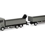 Vorbestellung herpa 320825 MAN TGX GN Pritschen-Hängerzug mit Ladekran - grau/gelb 1:87 NEU + OVP