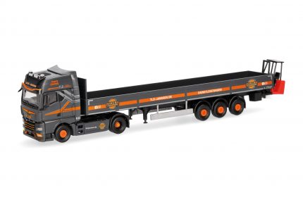 Vorbestellung herpa 320993 MAN TGX GX Pritschen-Sattelzug mit Mitnahmestapler "Jack Janssen" (Niedersachsen/Rhede) 1:87 NEU + OVP