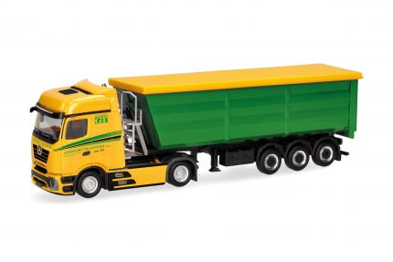Vorbestellung herpa 321006 Mercedes-Benz Actros L ProCabin Bigspace Stahlmulden-Sattelzug "Gersdorf Transport" (Sachsen/Haselbachtal) 1:87 NEU + OVP