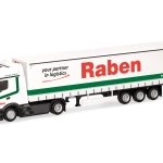 Vorbestellung herpa 321044 Mercedes-Benz Actros L ProCabin Streamspace Gardinenplanen-Sattelzug "Raben Logistics" 1:87 NEU + OVP