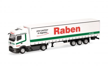 Vorbestellung herpa 321044 Mercedes-Benz Actros L ProCabin Streamspace Gardinenplanen-Sattelzug "Raben Logistics" 1:87 NEU + OVP