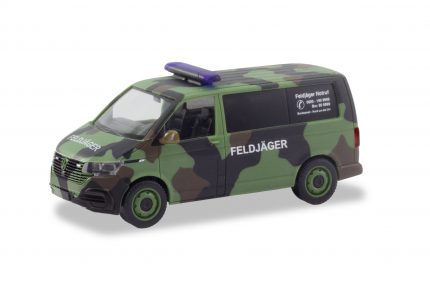Vorbestellung herpa 700917 VW T 6.1 Bus "Feldjäger" - Flecktarn 1:87 NEU + OVP