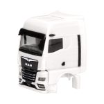 Vorbestellung herpa 086332 Teileservice: Fahrerhaus MAN TGX GX mit Windleitblechen und Spiegelkamera - weiß (2 Stück) 1:87 NEU + OVP