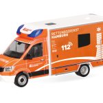 Vorbestellung herpa 099196 MAN TGE Fahrtec RTW "Feuerwehr Hamburg" 1:87 NEU + OVP