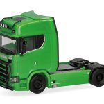 Vorbestellung herpa 310116-006 Scania CS 20 Hochdach Zugmaschine mit Lampenbügel und Rammschutz 2achs - grün 1:87 NEU + OVP