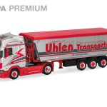 Vorbestellung herpa 961660 HERPA PREMIUM "Uhlen Transporte" Scania CS 20 Hochdach Stöffelliner-Kippsattelauflieger 1:87 NEU + OVP