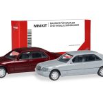 Vorbestellung herpa 012751-004 MiniKit Mercedes-Benz S-Klasse W140 - dunkelrot und grau 1:87 NEU + OVP