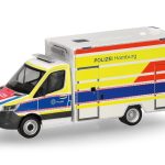 Vorbestellung herpa 099332 Mercedes-Benz Sprinter 18 Fahrtec RTW "Polizei Hamburg" 1:87 NEU + OVP