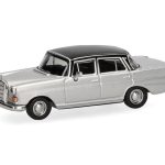 Vorbestellung herpa 430739-005 Mercedes-Benz 200 Heckflosse silbermetallic - schwarz 1:87 NEU + OVP