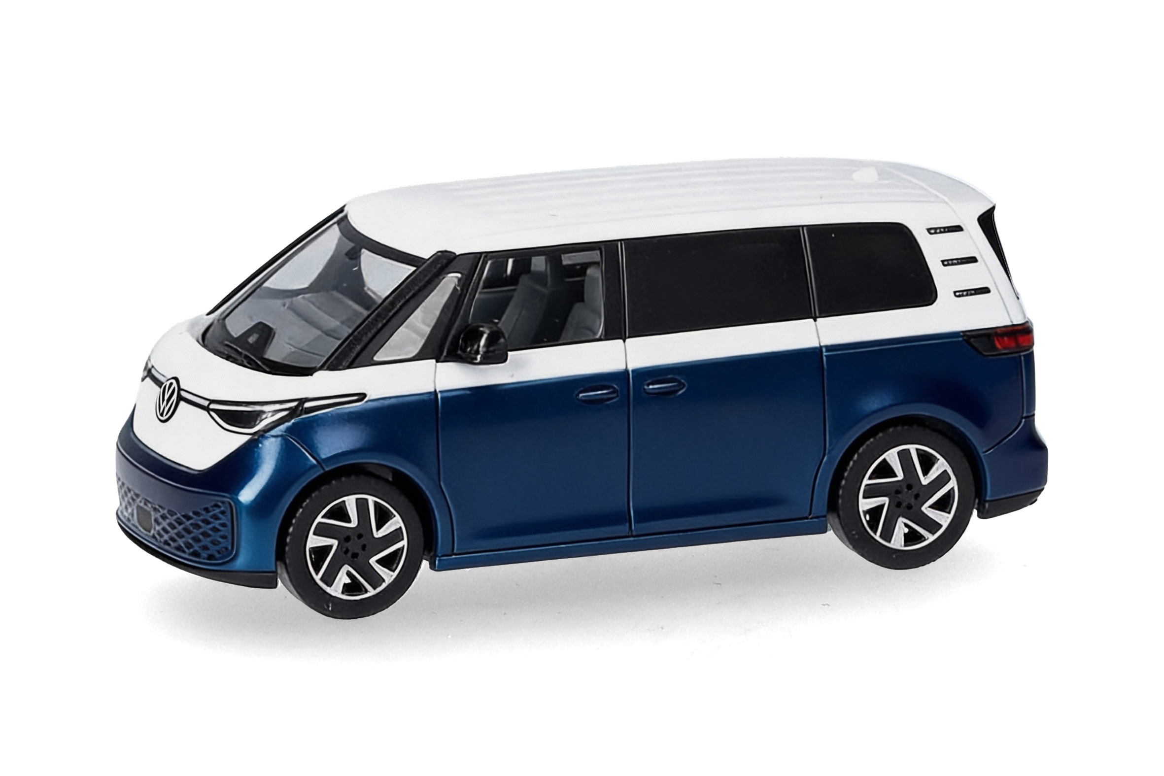 431132-002 Vorbestellung herpa 431132-002 VW ID. Buzz People Bi-color - Candy Weiß - Blau Metallic 1:87 NEU + OVP – Bild 1