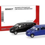 Vorbestellung herpa 014212-002 MiniKit Mercedes-Benz Vito Bus 2010 - schwarz/ultramarinblau 1:87 NEU + OVP