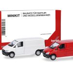 Vorbestellung herpa 014229-002 MiniKit Mercedes-Benz Vito Kasten 2010 - weiß/rot 1:87 NEU + OVP