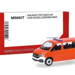 Vorbestellung herpa 014403 MiniKit VW T6.1 Bus (Heckklappe geschlossen) - tagesleuchtrot (1 Stück) 1:87 NEU + OVP