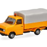 Vorbestellung herpa 099523 BASIC Ford Transit Pritsche/Plane - kommunalorange 1:87 NEU + OVP