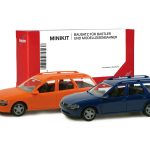Vorbestellung herpa 012324-004 MiniKit Opel Vectra Caravan - kommunalorange und nachtblau (2 Stück) 1:87 NEU + OVP