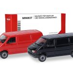 Vorbestellung herpa 012386-005 MiniKit VW T4 Kasten - verkehrsrot/schwarz (2 Stück) 1:87 NEU + OVP