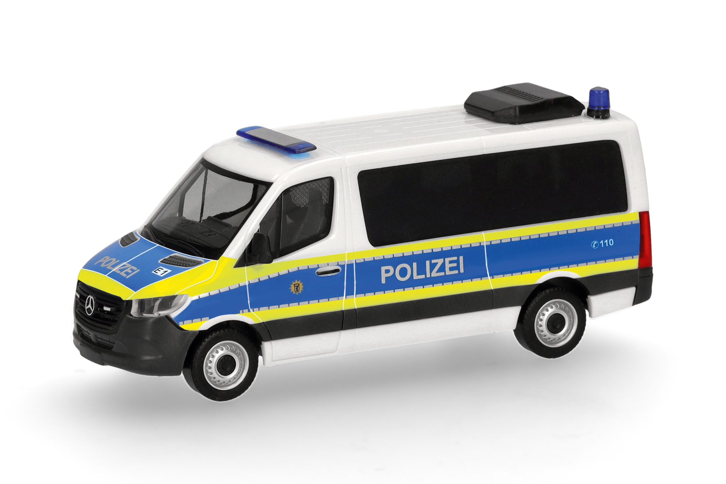 099769 Vorbestellung herpa 099769 Mercedes-Benz Sprinter 18 Bus Flachdach "Polizei Berlin" 1:87 NEU + OVP – Bild 1