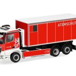 Vorbestellung herpa 099776 Mercedes-Benz Arocs M Wechsellader-LKW "Feuerwehr Düsseldorf/Atemschutz" 1:87 NEU + OVP