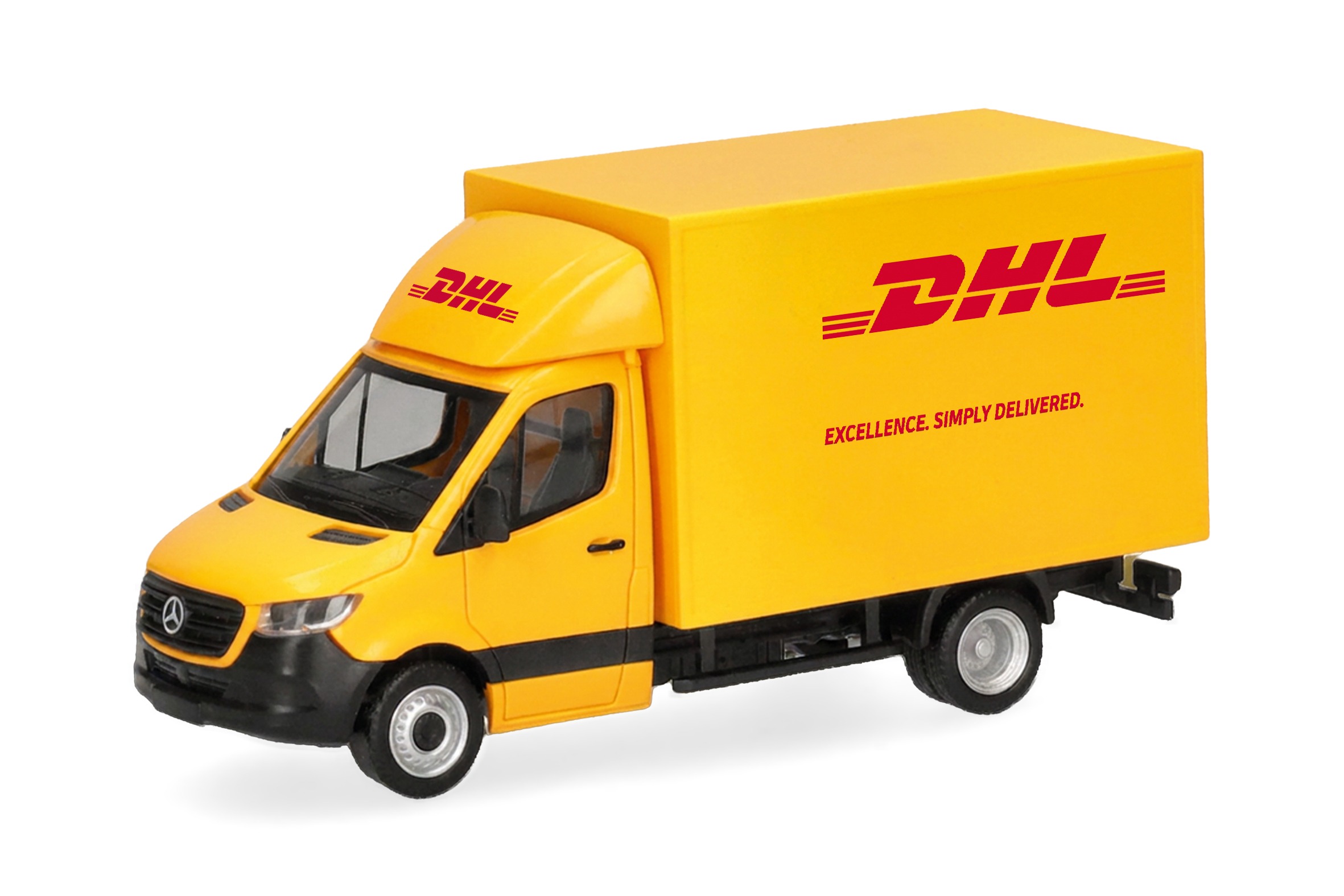 099783 Vorbestellung herpa 099783 Mercedes-Benz Sprinter 18 mit Kofferaufbau "DHL" 1:87 NEU + OVP – Bild 1
