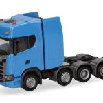 Vorbestellung herpa 308601-005 Scania CS 20 Hochdach Schwerlastzugmaschine 4achs - himmelblau 1:87 NEU + OVP