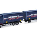 Vorbestellung herpa 321983 Mercedes-Benz Actros L ProCabin Wechsel-Gardinenplanen-Hängerzug "Werneke" 1:87 NEU + OVP