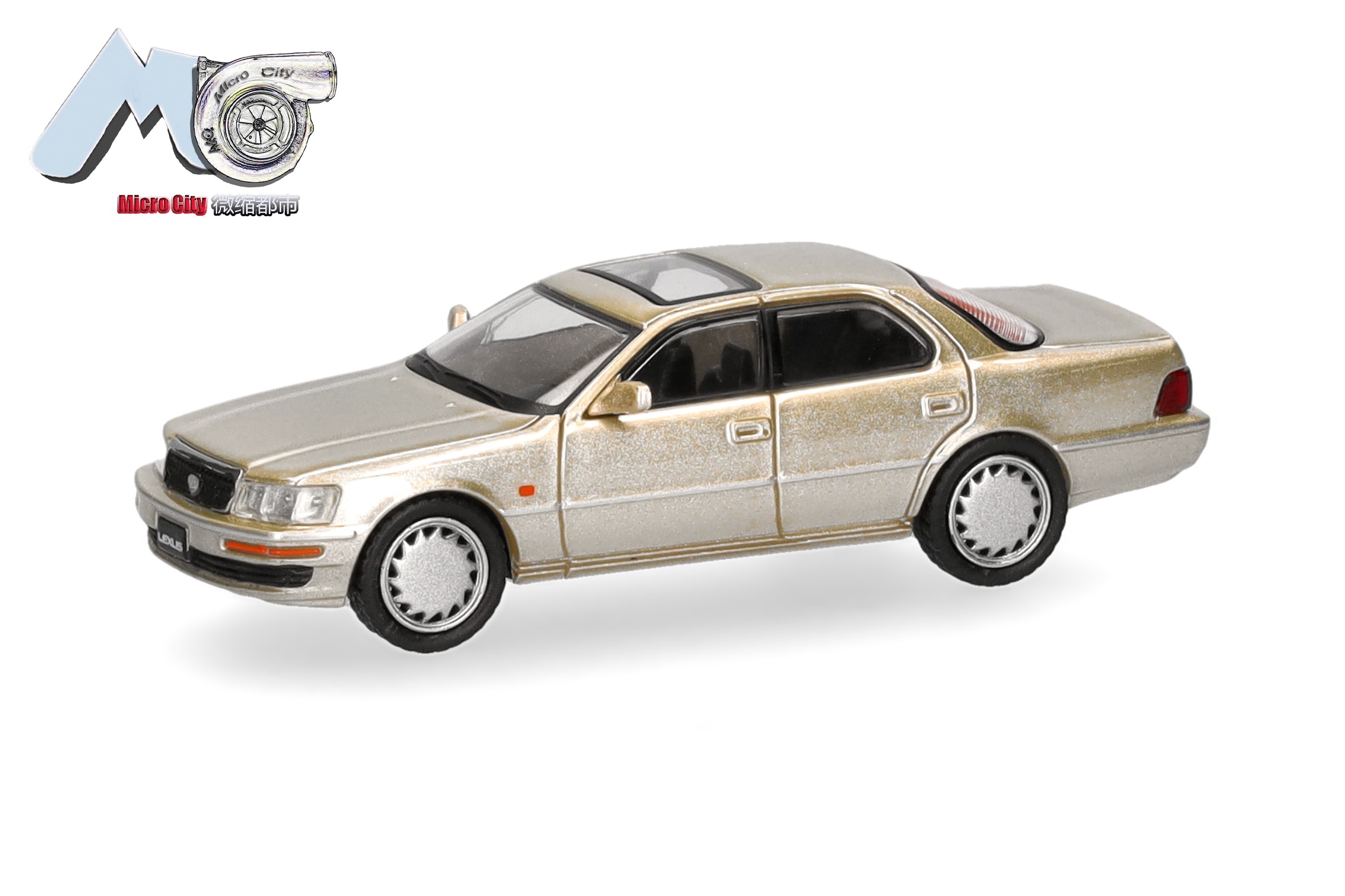 87MC000135 Vorbestellung herpa MicroCity87 87MC000135 Lexus LS 400 - gold 1:87 NEU + OVP – Bild 1