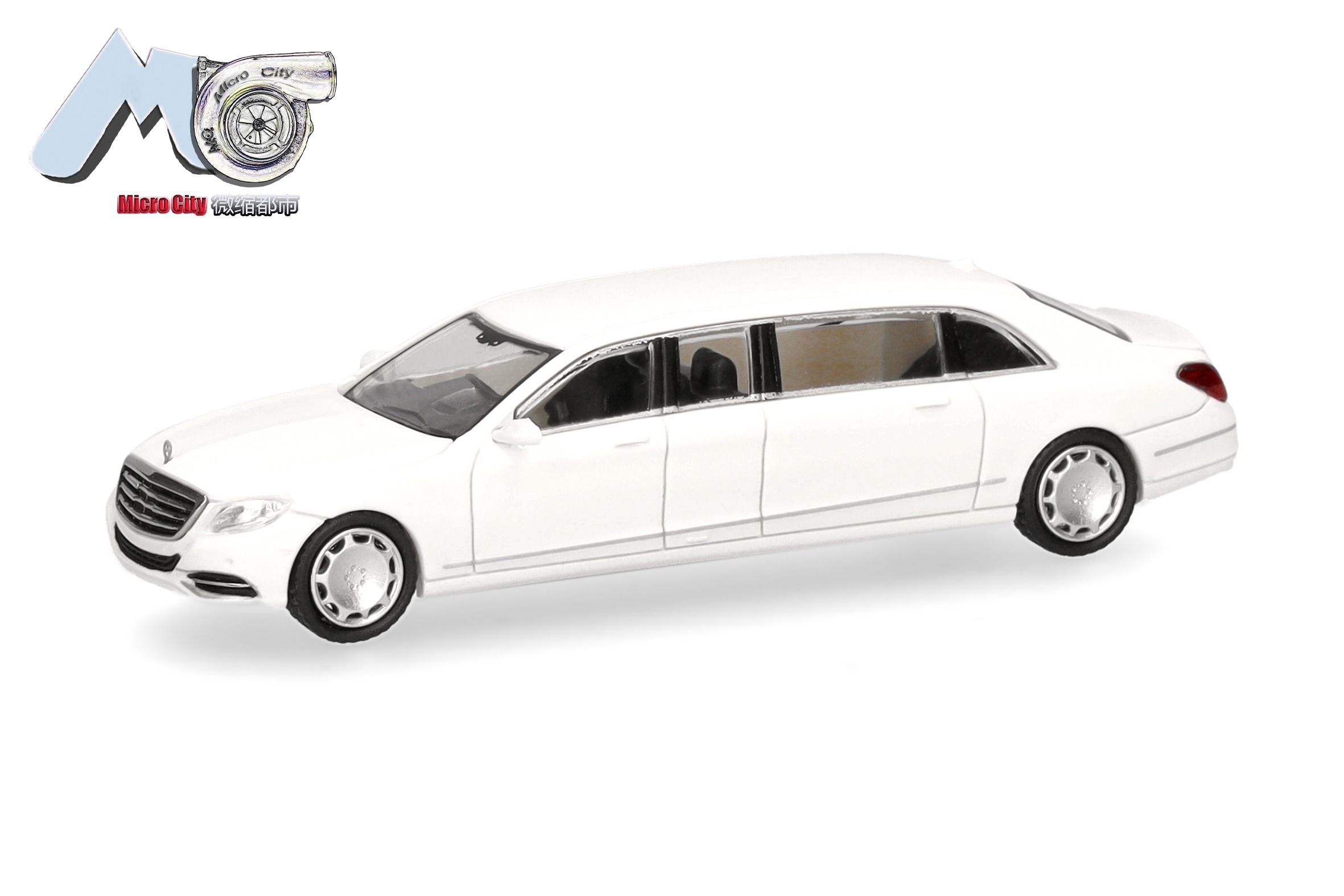 87MC000138 Vorbestellung herpa MicroCity87 87MC000138 Mercedes-Benz S600 Pullmann (W221) - weiß (white) 1:87 NEU + OVP – Bild 1