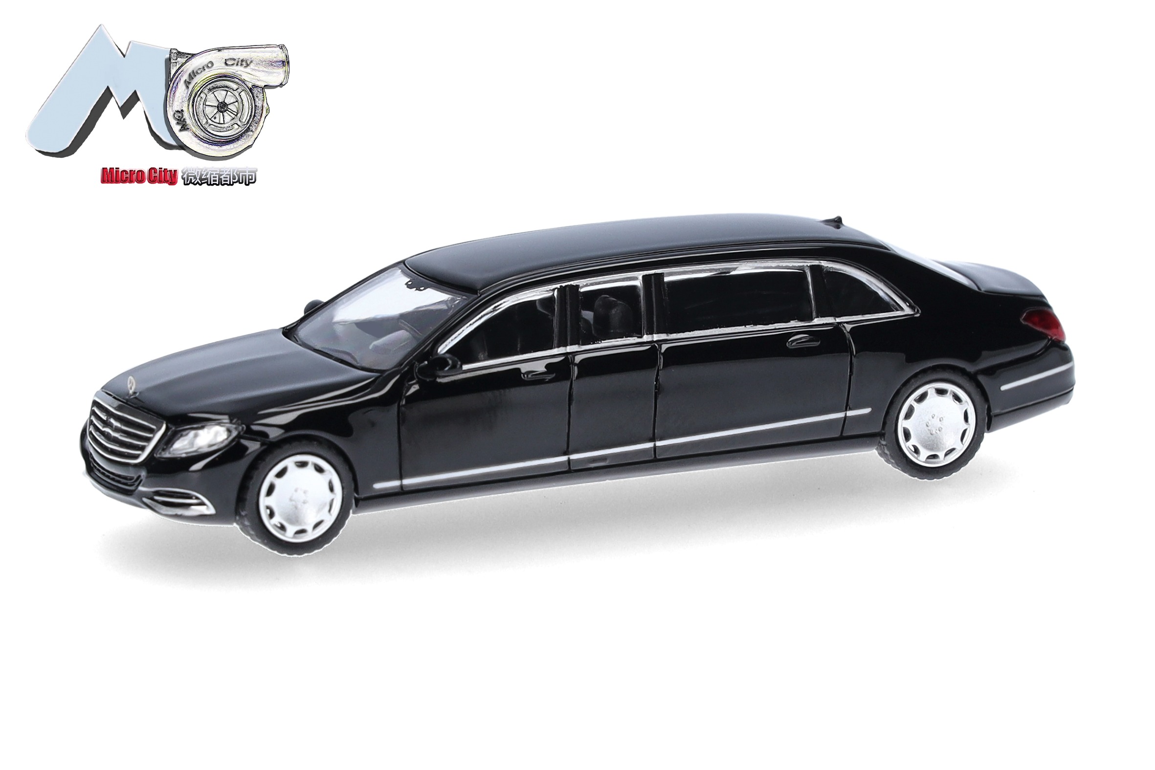 87MC000139 Vorbestellung herpa MicroCity87 87MC000139 Mercedes-Benz S600 Pullmann (W221) - schwarz (black) 1:87 NEU + OVP – Bild 1