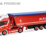 Vorbestellung herpa 963213 Herpa Premium: Volvo FH Aero GL XL Stöffelliner-Sattelzug "Johs. Toustrup", Dänemark 1:87 NEU + OVP