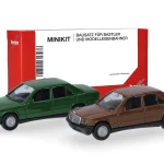 Vorbestellung herpa 012409-010 MiniKit Mercedes-Benz 190 - achatgrün und braunmaron (2 Stück) 1:87 NEU + OVP