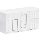 Vorbestellung herpa 055505 Zubehör:Set mit zwei 20 ft. Container Stromaggregate - weiß 1:87 NEU + OVP